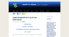 Desktop Screenshot of adaptoftexas.org